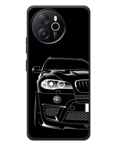 Чехол для Blackview Oscal Tiger 12 с картинкой «Темный силуэт BMW»