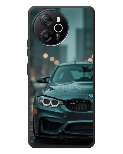 Чехол для Blackview Oscal Tiger 12 с картинкой «BMW в огнях города»