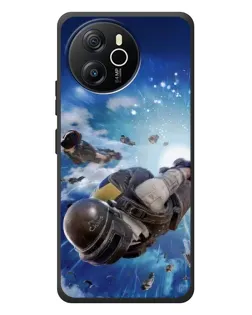 Чехол для Blackview Oscal Tiger 12 с картинкой «Десант PUBG — прыжок»