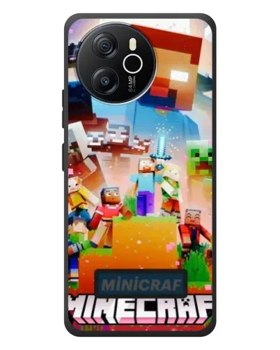 Чехол для Blackview Oscal Tiger 12 с картинкой «Minecraft герои игры»