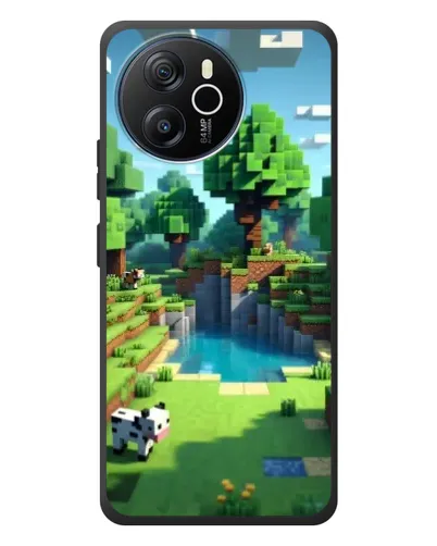 Чехол для Blackview Oscal Tiger 12 с картинкой «Minecraft летний день»