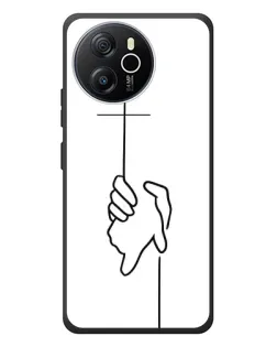 Чехол для Blackview Oscal Tiger 12 с картинкой «Рука держит»
