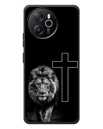 Чехол для Blackview Oscal Tiger 12 с картинкой «Лев и Крест»