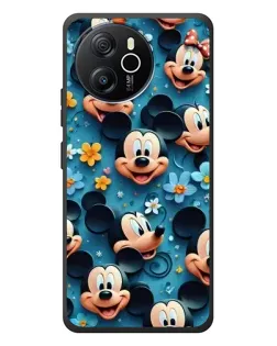 Чехол для Blackview Oscal Tiger 12 с картинкой «Паттерн Микки и Минни»