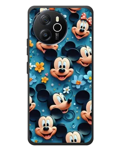 Чехол для Blackview Oscal Tiger 12 с картинкой «Паттерн Микки и Минни»