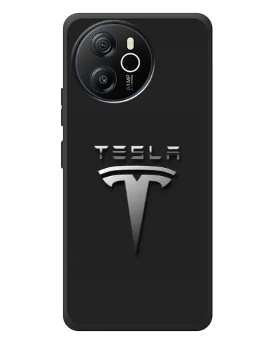 Чехол для Blackview Oscal Tiger 12 с картинкой «Стальной логотип Tesla» Чехол для Blackview Oscal Tiger 12 с картинкой «Стальной логотип Tesla»