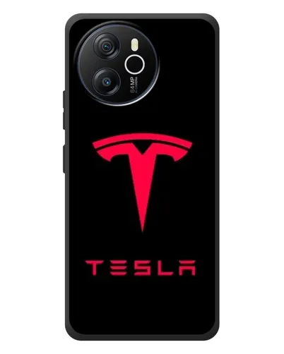 Чехол для Blackview Oscal Tiger 12 с картинкой «Tesla Red Logo» Чехол для Blackview Oscal Tiger 12 с картинкой «Tesla Red Logo»