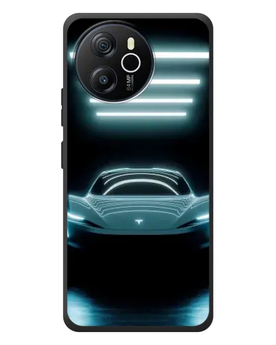 Чехол для Blackview Oscal Tiger 12 с картинкой «Tesla в неоне» Чехол для Blackview Oscal Tiger 12 с картинкой «Tesla в неоне»