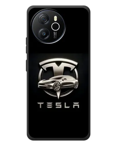 Чехол для Blackview Oscal Tiger 12 с картинкой «Tesla — серебристое авто» Чехол для Blackview Oscal Tiger 12 с картинкой «Tesla — серебристое авто»