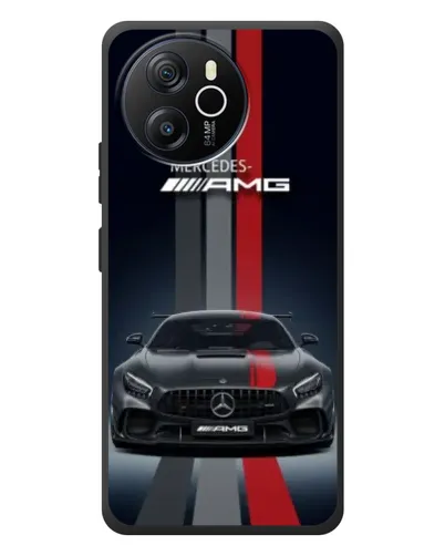Чехол для Blackview Oscal Tiger 12 с картинкой «Mercedes — белый карбон»