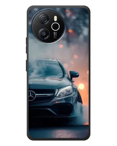 Чехол для Blackview Oscal Tiger 12 с картинкой «Mercedes — ночной город»