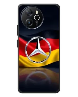 Чехол для Blackview Oscal Tiger 12 с картинкой «Mercedes — флаг Германии»