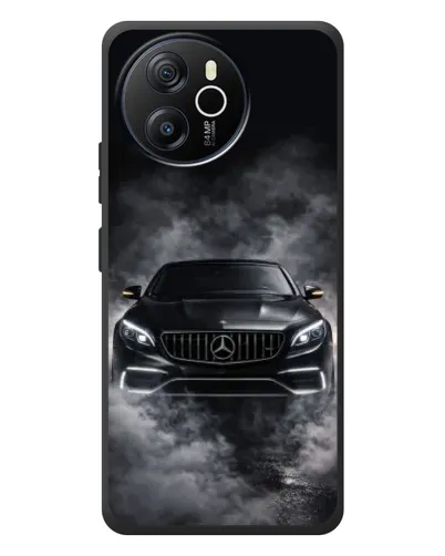 Чехол для Blackview Oscal Tiger 12 с картинкой «Mercedes в дыму»