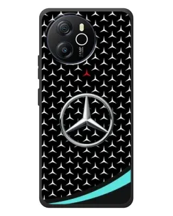 Чехол для Blackview Oscal Tiger 12 с картинкой «Mercedes — бирюзовый акцент»