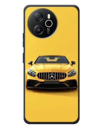 Чехол для Blackview Oscal Tiger 12 с картинкой «Желтый Mercedes GT»