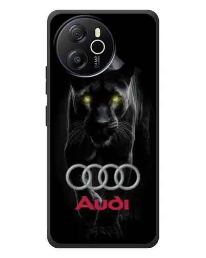 Чехол для Blackview Oscal Tiger 12 с картинкой «Пантера и Audi»