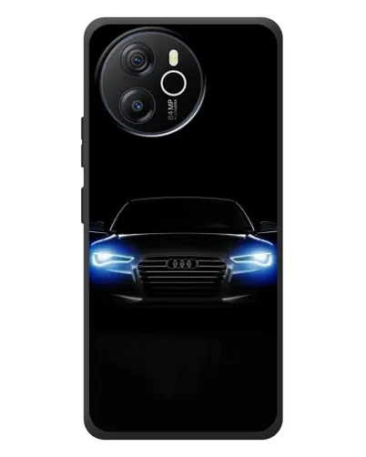 Чехол для Blackview Oscal Tiger 12 с картинкой «Audi в неоне»