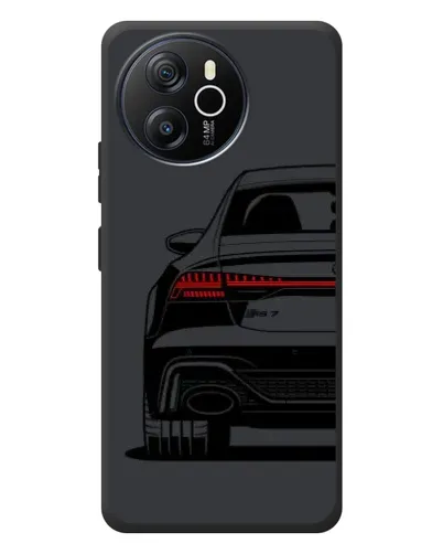 Чехол для Blackview Oscal Tiger 12 с картинкой «Задняя часть Audi — арт»