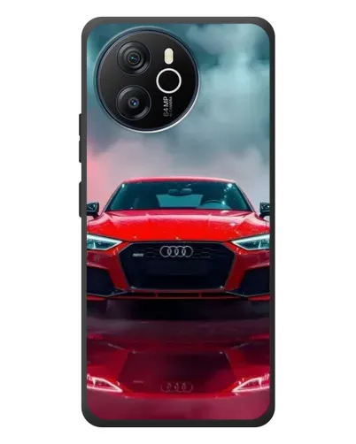 Чехол для Blackview Oscal Tiger 12 с картинкой «Audi RS — красный стиль»