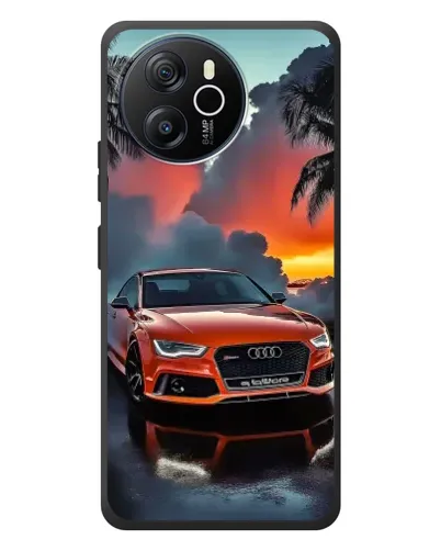 Чехол для Blackview Oscal Tiger 12 с картинкой «Audi — закат»