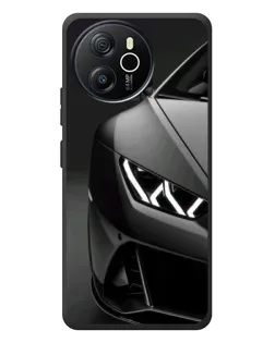 Чехол для Blackview Oscal Tiger 12 с картинкой «Lamborghini фары детализация»