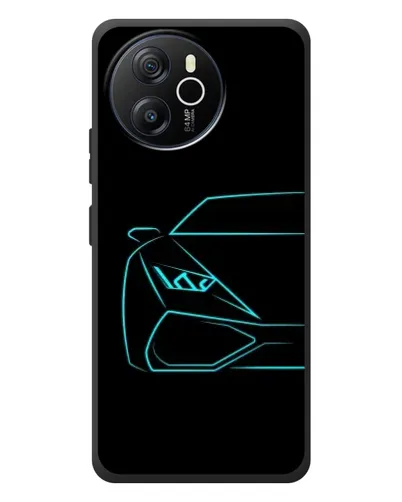 Чехол для Blackview Oscal Tiger 12 с картинкой «Голубой силуэт Lamborghini» Чехол для Blackview Oscal Tiger 12 с картинкой «Голубой силуэт Lamborghini»