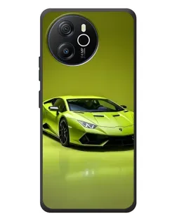 Чехол для Blackview Oscal Tiger 12 с картинкой «Салатовый Lamborghini Huracan»