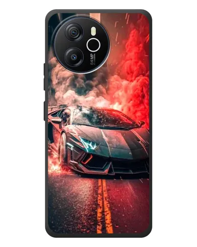 Чехол для Blackview Oscal Tiger 12 с картинкой «Lamborghini красный дым» Чехол для Blackview Oscal Tiger 12 с картинкой «Lamborghini красный дым»