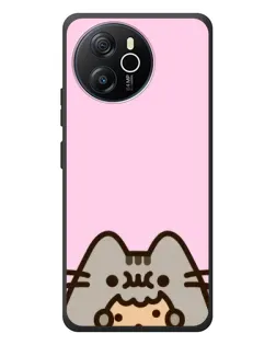 Чехол для Blackview Oscal Tiger 12 с картинкой «Pusheen и печенье»