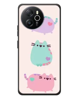 Чехол для Blackview Oscal Tiger 12 с картинкой «Pusheen трио»