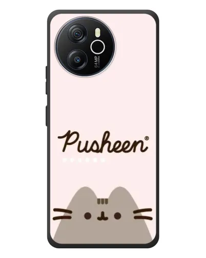 Чехол для Blackview Oscal Tiger 12 с картинкой «Pusheen логотип»