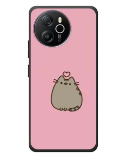 Чехол для Blackview Oscal Tiger 12 с картинкой «Pusheen сердце»