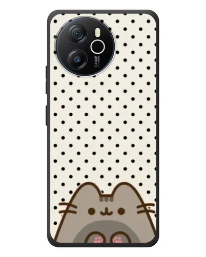Чехол для Blackview Oscal Tiger 12 с картинкой «Пушин в горошек»