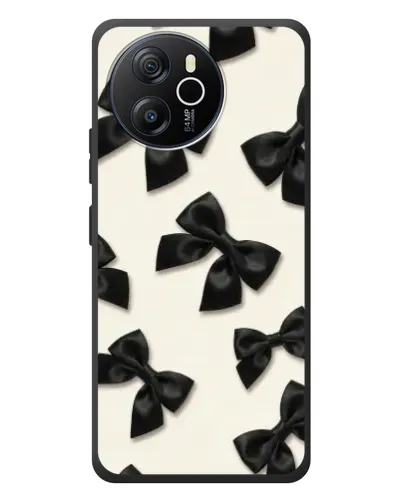 Чехол для Blackview Oscal Tiger 12 с картинкой «Черные бантики» Чехол для Blackview Oscal Tiger 12 с картинкой «Черные бантики»