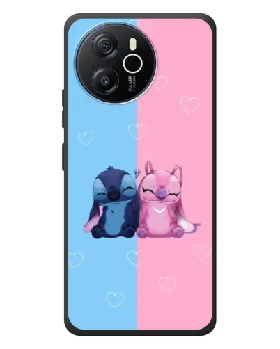 Чехол для Blackview Oscal Tiger 12 с картинкой «Stitch и Angel Love»