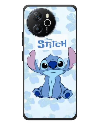 Чехол для Blackview Oscal Tiger 12 с картинкой «Stitch среди цветов»
