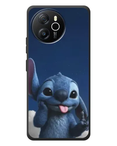 Чехол для Blackview Oscal Tiger 12 с картинкой «Стич в облаках»