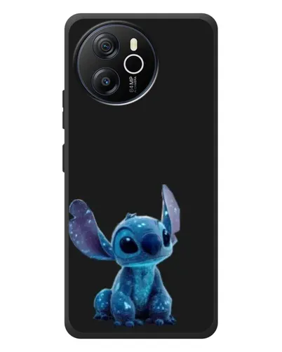 Чехол для Blackview Oscal Tiger 12 с картинкой «Стич на черном»