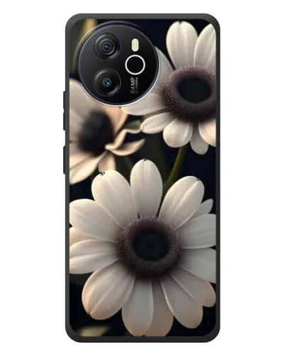 Чехол для Blackview Oscal Tiger 12 с картинкой «Белые маргаритки макро»