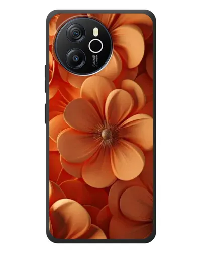 Чехол для Blackview Oscal Tiger 12 с картинкой «Оранжевый макро цветок»