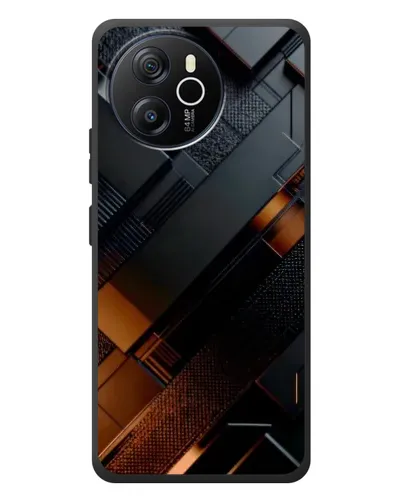 Чехол для Blackview Oscal Tiger 12 с картинкой «Черные геометрические блоки» Чехол для Blackview Oscal Tiger 12 с картинкой «Черные геометрические блоки»