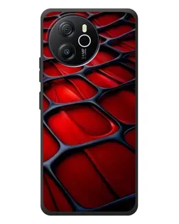 Чехол для Blackview Oscal Tiger 12 с картинкой «Красная глянцевая сетка»