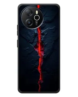 Чехол для Blackview Oscal Tiger 12 с картинкой «Kрасная лавовая трещина»