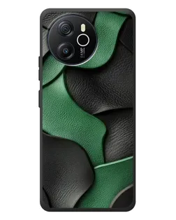 Чехол для Blackview Oscal Tiger 12 с картинкой «Зеленые кожаные волны»