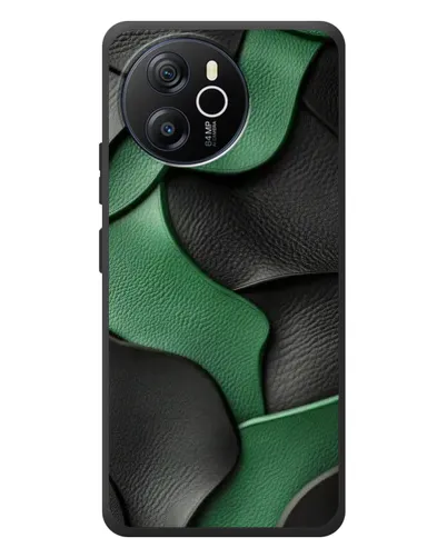 Чехол для Blackview Oscal Tiger 12 с картинкой «Зеленые кожаные волны» Чехол для Blackview Oscal Tiger 12 с картинкой «Зеленые кожаные волны»