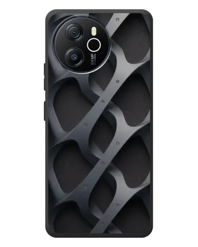 Чехол для Blackview Oscal Tiger 12 с картинкой «Объемное серое плетение» Чехол для Blackview Oscal Tiger 12 с картинкой «Объемное серое плетение»