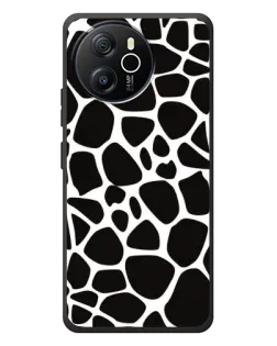 Чехол для Blackview Oscal Tiger 12 с картинкой «Черно-белый жираф»