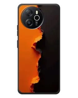 Чехол для Blackview Oscal Tiger 12 с картинкой «Оранжевый разлом»