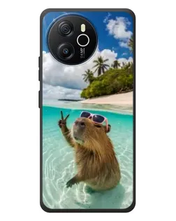 Чехол для Blackview Oscal Tiger 12 с картинкой «Капибара на море» Чехол для Blackview Oscal Tiger 12 с картинкой «Капибара на море»