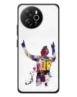 Чехол для Blackview Oscal Tiger 12 с картинкой «Акварельный Месси Барселона»